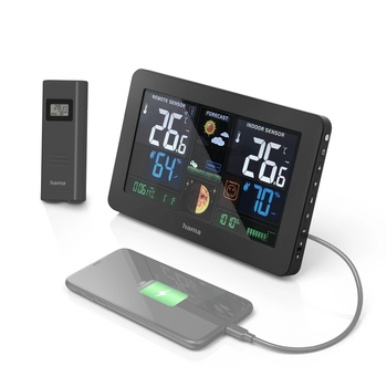 Hama 00186380 Weather station Premium Black