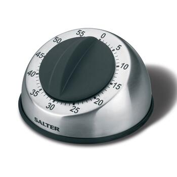 Salter 338 SSBKXR8EU16 Stainless Steel Mechanical Timer
