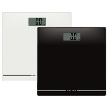 Salter 9205 BHCFEU12 Large Display Glass Electric Scale, Black