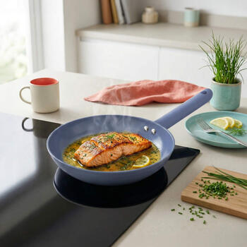 Progress BW14505B Mellow 24cm Fry Pan, Blue