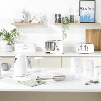 Salter BW14044EU7 Boston Bread Bin, Ice White