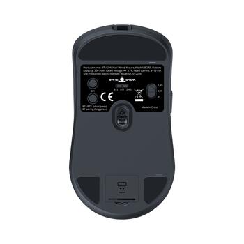 White Shark BORS-B WGM-5021 12000 DPI Wireless Gaming Mouse, Black