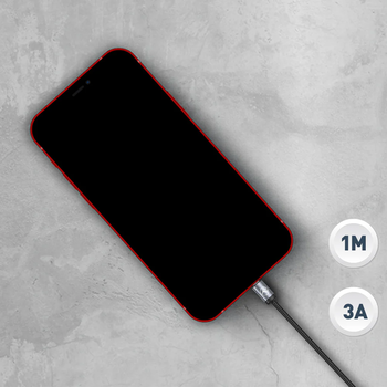 Tellur Minimalist USB to Lightning Cable 3A 1m Black