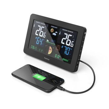 Hama 00186380 Weather station Premium Black