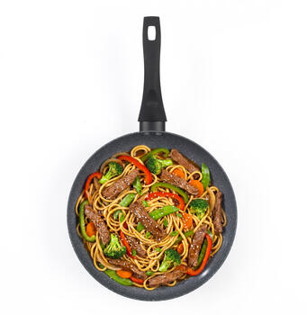 Progress BW12915EU7 Marble Ceramic 28cm Stir-Fry Pan