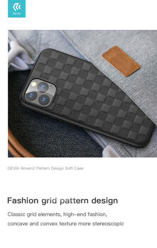 Devia Woven2 Pattern Design Soft Case iPhone 11 Pro Max red