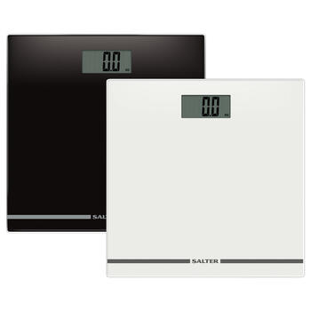 Salter 9205 BHCFEU12 Large Display Glass Electric Scale, Black