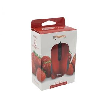 Sbox M-901 Optical Mouse  Red