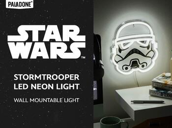 Paladone Star Wars Stormtrooper Wall Mountable LED Neon Light