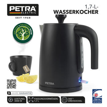 Petra PT5632MBLKVDE 3KW Kettle Matte Black