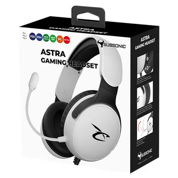 Subsonic Astra Gaming Headset White/Black
