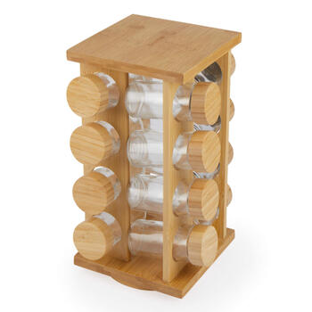 Salter BW127771 Bamboo Rotating Spice Rack