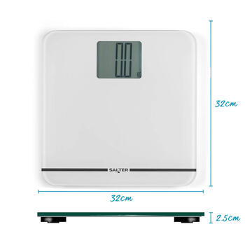 Salter 9075 WFEU12 Max Electronic Bathroom Scale, White