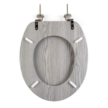 Beldray LA00000074GRYPEU7 Wooden Toilet Seat