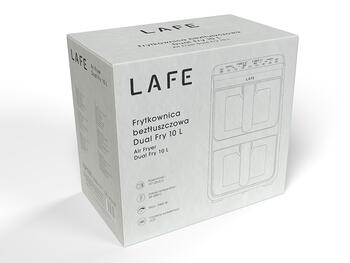 Lafe 47476 Air Fryer Dual Fry 10L
