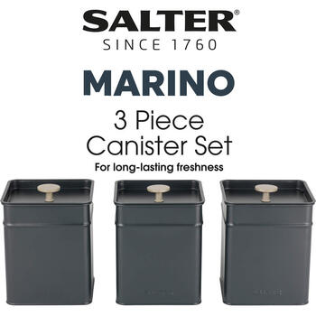 Salter BW124591EU7 Marino 3-Piece Canister Set