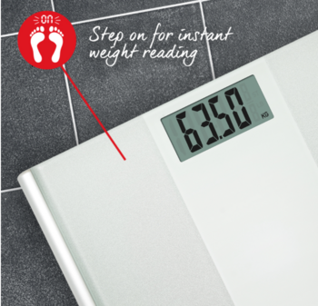 Salter 9009 WFEU12 Ultimate Accuracy Electronic Bathroom Scales, White