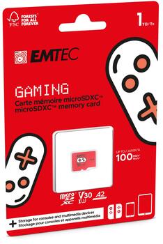 Emtec MicroSDXC 1TB UHS-I U3 V30 A2 Gaming Rouge