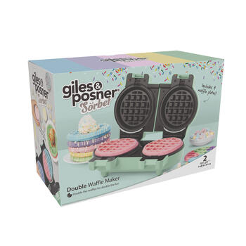 Giles & Posner EK5922GSGRVDE Double Waffle Maker
