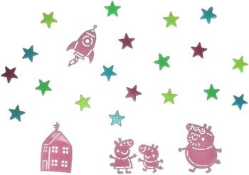 Paladone Peppa Pig Glow in the Dark Wall Decal Stars