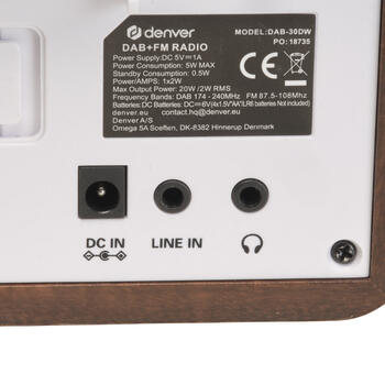 Denver DAB-30DW Dark Wood