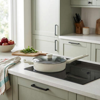 Russell Hobbs RH03871C Cote 28 cm Saute Pan, Cream