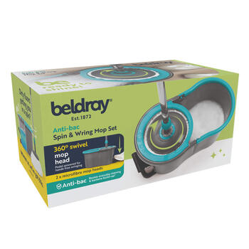 Beldray LA00000186UFEU7 Anti-bac Spin & Wring Mop Set