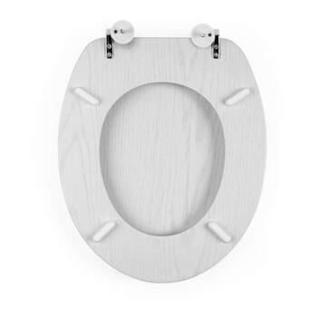 Beldray LA00000073WHTEU7 Wooden Toilet Seat
