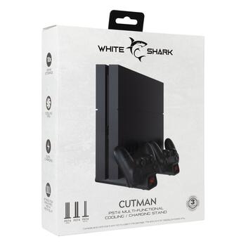White Shark PS4-19076 Cutman PS4 Cooling pad + 2 Charging Dock
