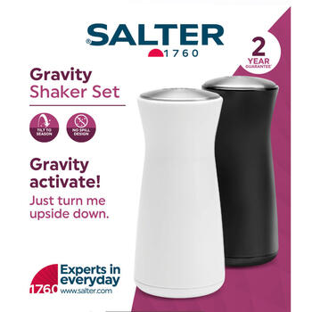 Salter BW129471EU7 Gravity Salt & Pepper Shaker Set