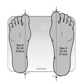 Salter 9204 BFEU12 Phantom Electronic Scale, Black