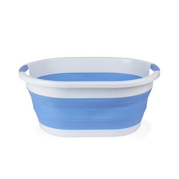 Beldray LA034816CRNFPEU7 Collapsible Laundry Basket 28L White/Blue