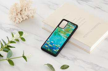 iKins case for Samsung Galaxy S20+ water lilies black
