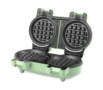 Giles & Posner EK5922GSGRVDE Double Waffle Maker