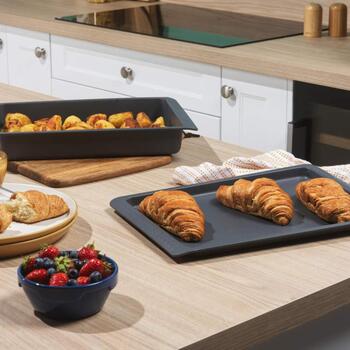 Russell Hobbs Cepšanas komplekts RH03763, 38cm, oglekļa tērauds, 220°C, pelēks, nepiedegošs pārklājums (RH03763)