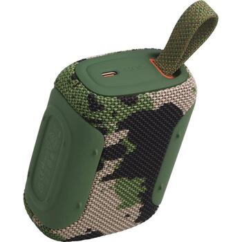 JBL Go 5 JBLGO5SQUAD, портативная Bluetooth-колонка, 4,8 Вт RMS, 45 мм, IP68, 8 ч, USB-C, камуфляж (JBLGO5SQUAD)