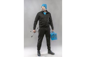 Hogert HT5K438-2XL kokvilnas džemperis, 2XL, 65% kokvilna/35% poliesters, 260 g/m², rāvējslēdzējs, kabatas, aproces (HT5K438-2XL)