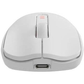 GENESIS Zircon 500 G2 NMG-2114 игровая мышь, 10000 dpi, 2.4 GHz, Bluetooth, USB Type-C, оптическая, 6 кнопок, белая (NMG-2114)