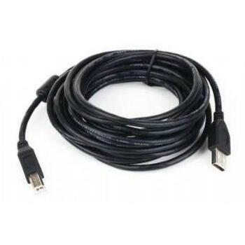 Gembird USB 2.0 kabelis AM-BM 1.8m, 30u zelta kontakti, ferrīta kodols (CCF-USB2-AMBM-6)