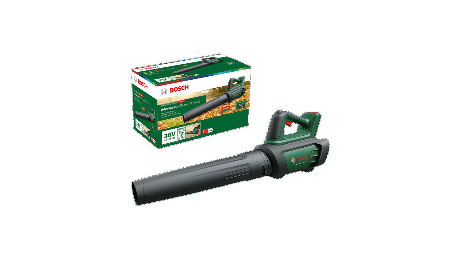 Akumulatora lapu pūtējs AdvancedLeafBlower 36V-750, 06008C6001 BOSCH (06008C6001)