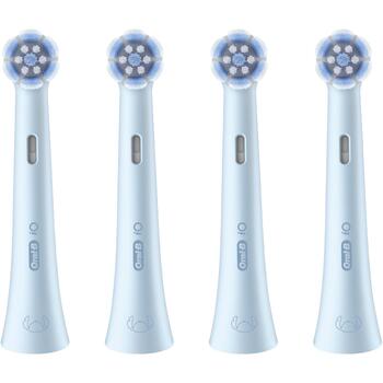 Oral-B zobu birstes uzgaļi iO refill 4 Stitch, 4 gab, bērniem no 6 gadiem, mīksti sari, apaļa galviņa, krāsu maiņa (iO refill 4 Stitch)