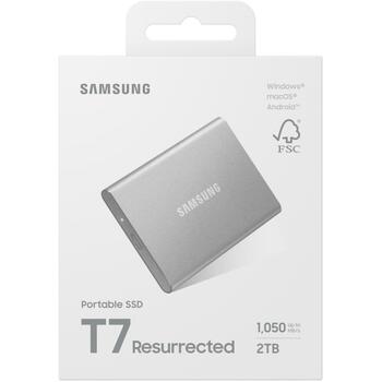 Samsung Внешний SSD MU-PD2T0G/WW, 2000 ГБ, 1050 МБ/с, 1000 МБ/с, USB Type-C, 10 Гбит/с, 256-битный AES, ударопрочный (MU-PD2T0G/WW)