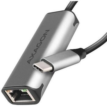 Axagon Сетевой адаптер ADE-25RC, 2.5 Гбит/с, USB Type-C, 1x RJ-45, 10/100/1000/2500 Мбит/с, металлический корпус, Plug and Play (ADE-25RC)