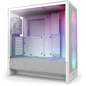 Nzxt Корпус H5 FLOW RGB 2024 CC-H52FW-R1, 3x120мм вентиляторы, 2x2.5