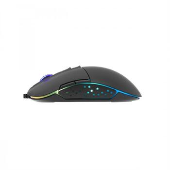 White Shark Spēļu pele ARTHUR, 9D, 100g, 10000 DPI, 1.8m, RGB, USB 2.0, matēts, PTFE, PIXART A3325 (ARTHUR)