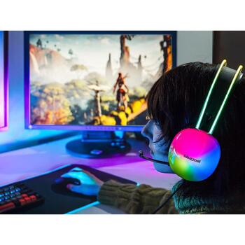 Tracer Наушники TRASLU47627, 240г, 20-20000Гц, 50мм, 32Ω, 3.5мм, USB, RGB подсветка, фиксированный микрофон (TRASLU47627)