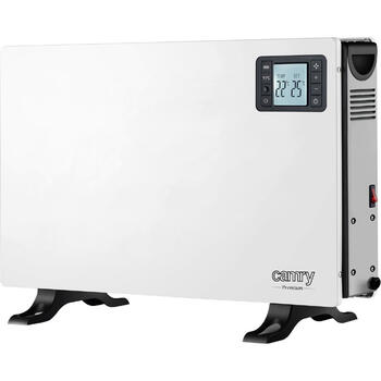 Kompakts konvekcijas ventilatora sildītājs 22–28 m² ar tālvadības pulti 2000 W 3 jaudas līmeņi Balts CR7739 Camry (CR 7739)