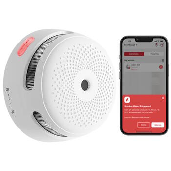 Датчик дыма X-Sense XS01-WX с Wi-Fi, совместим с Tuya, со звуковыми и визуальными оповещениями – белый (XS01-WX)