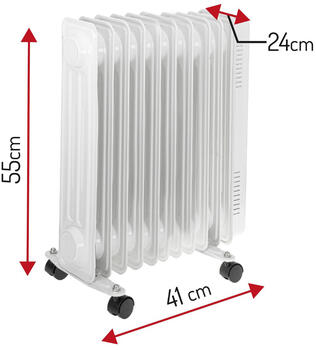 Eļļas radiators AD 7816, 2000W, balts; AD 7816 ADLER (AD 7816)