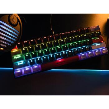 Tracer клавиатура TRAKLA47873, 61 клавиша, USB, механическая, RGB подсветка, 50 млн нажатий, анти-гостинг, серая (TRAKLA47873)
